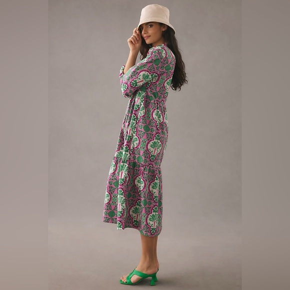 Bettina Tiered Shirt Dress by Maeve - Picture 2 of 7